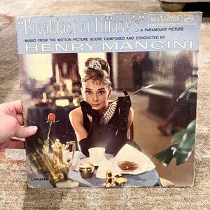 Vintage Vinyl Record of Breakfast at Tiffany’s
